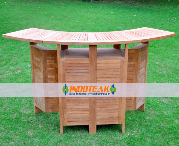 Teak Folding Bar Table